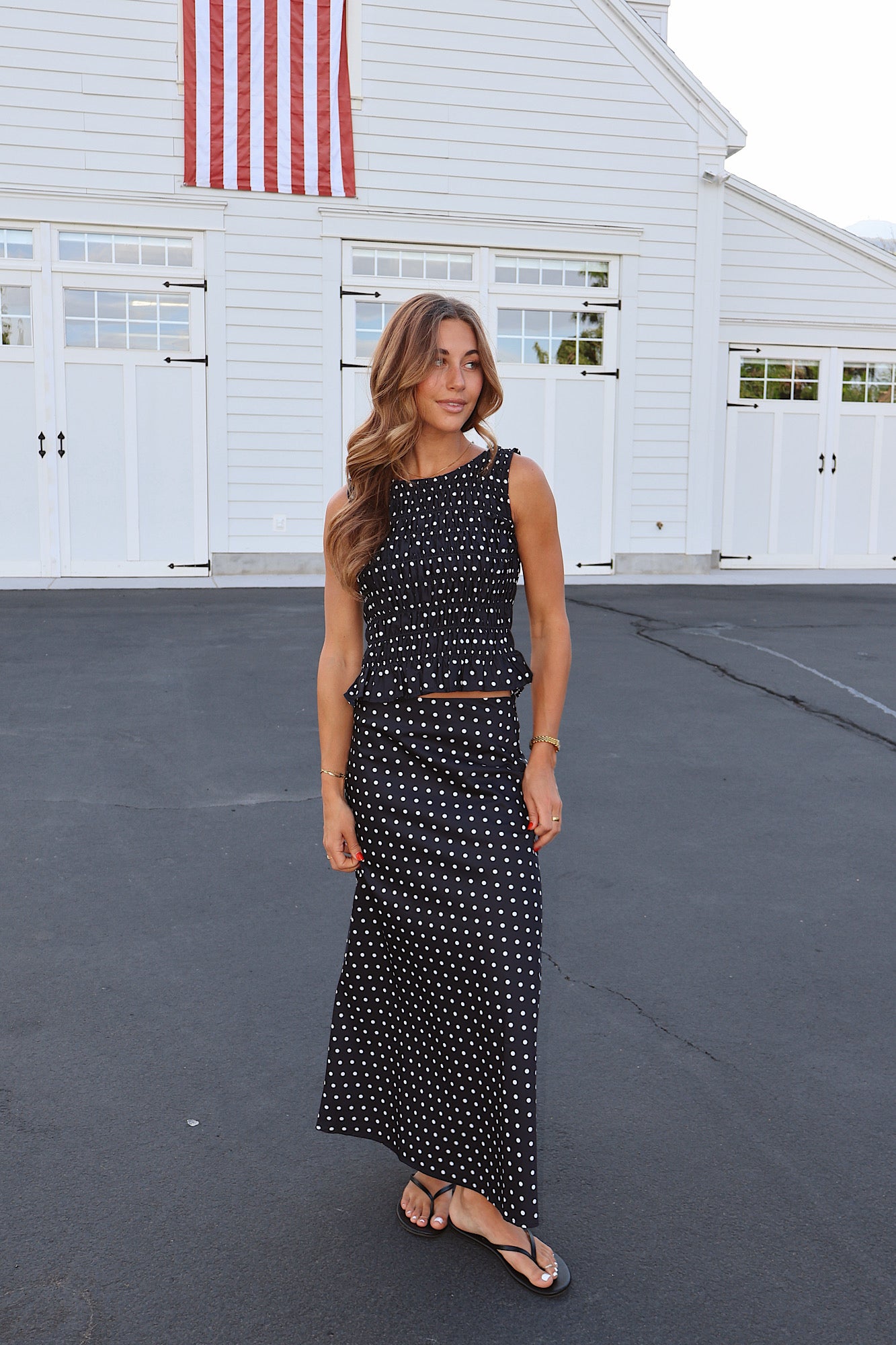 Dot Darling Smocked Tank