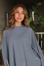 Porter Fleece Stripe Top