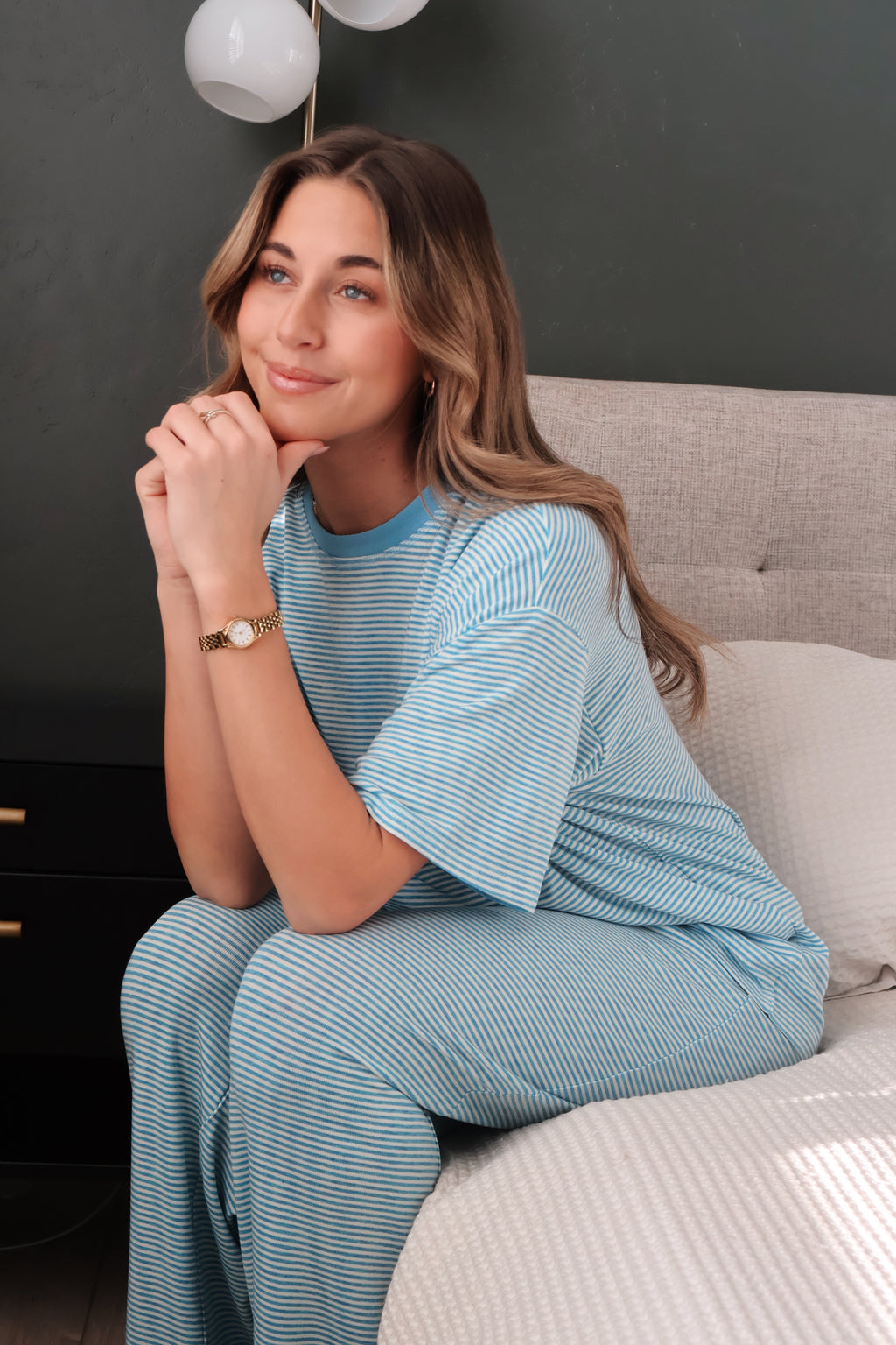 Dreamy Days Stripe Ribbed Tee