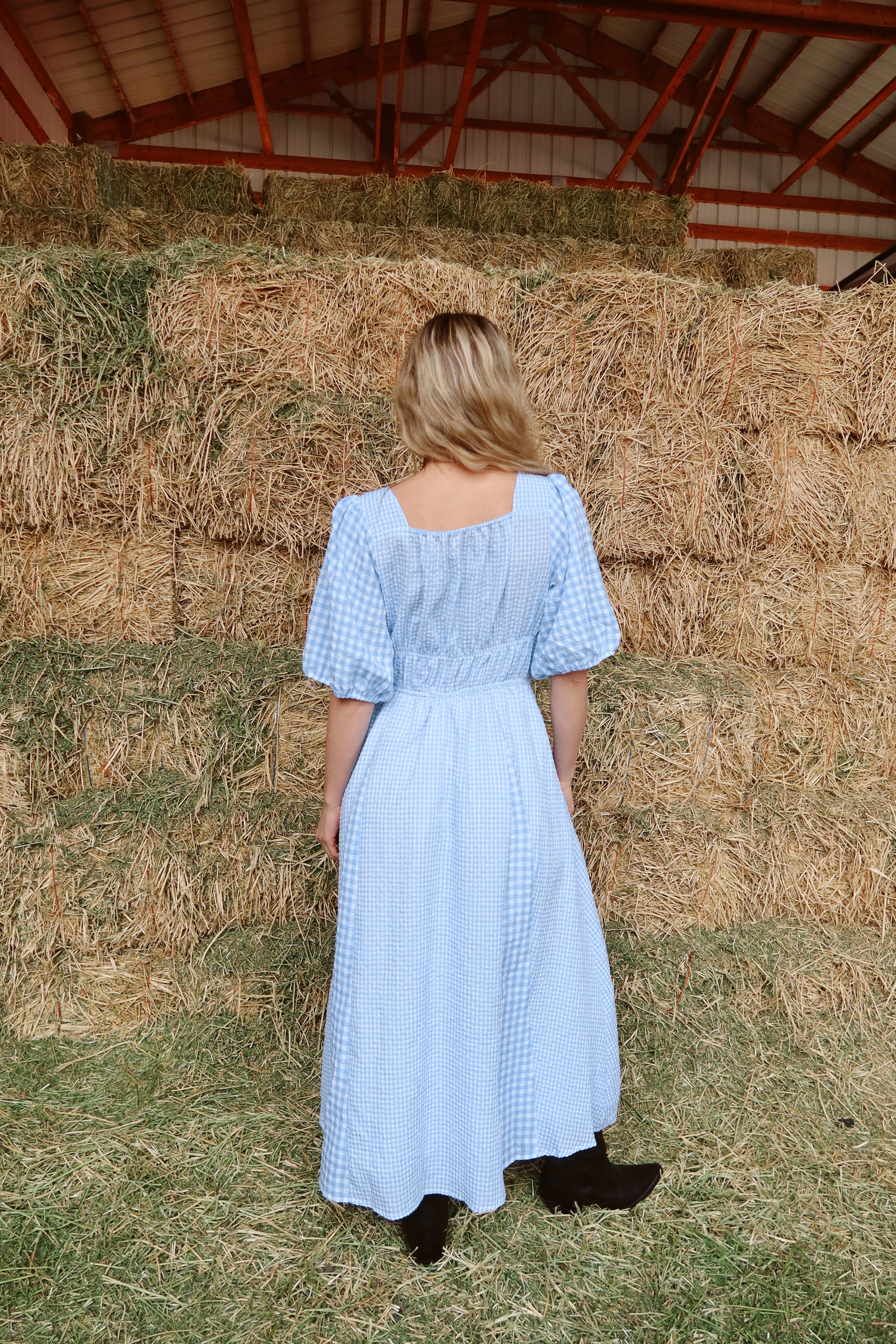 Bluebell Gingham Maxi