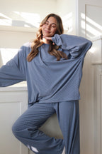 Porter Fleece Stripe Top