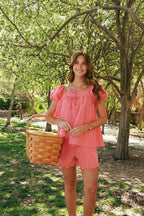 Berries & Cream Gingham Blouse