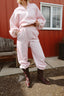 Dolly Gingham Joggers in Pink