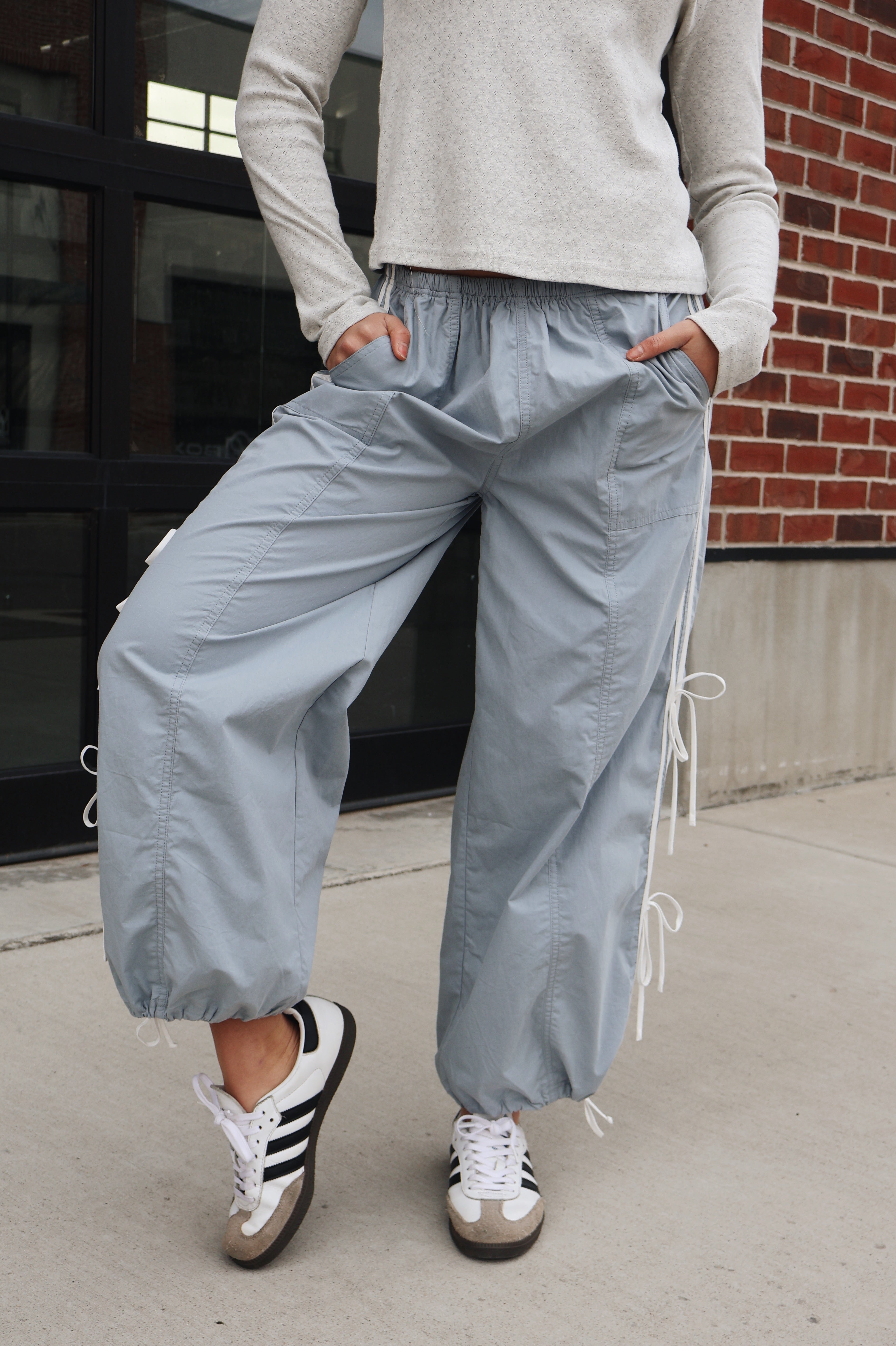 Freestyle Joggers in Dusty Blue Secondary image