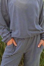 Porter Fleece Stripe Long Sleeve