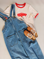 Junie Zip Front Denim Overalls