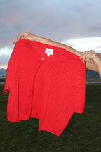 Reagan Pointelle Open Cardigan