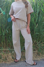 Porter Fleece Stripe Pants