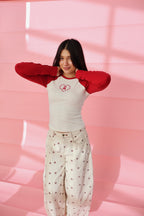 FINAL SALE - Teddy Embroidered Raglan Tee