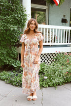 Carolina Bloom Mesh Dress