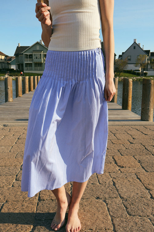 Ella Pinstripe Skirt