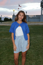 Reagan Pointelle Open Cardigan