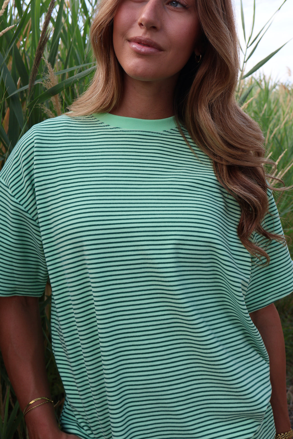 Porter Fleece Stripe Tee