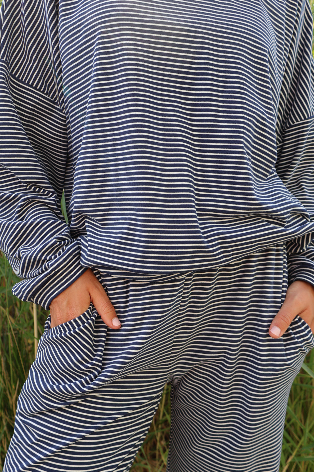 Porter Fleece Stripe Pants