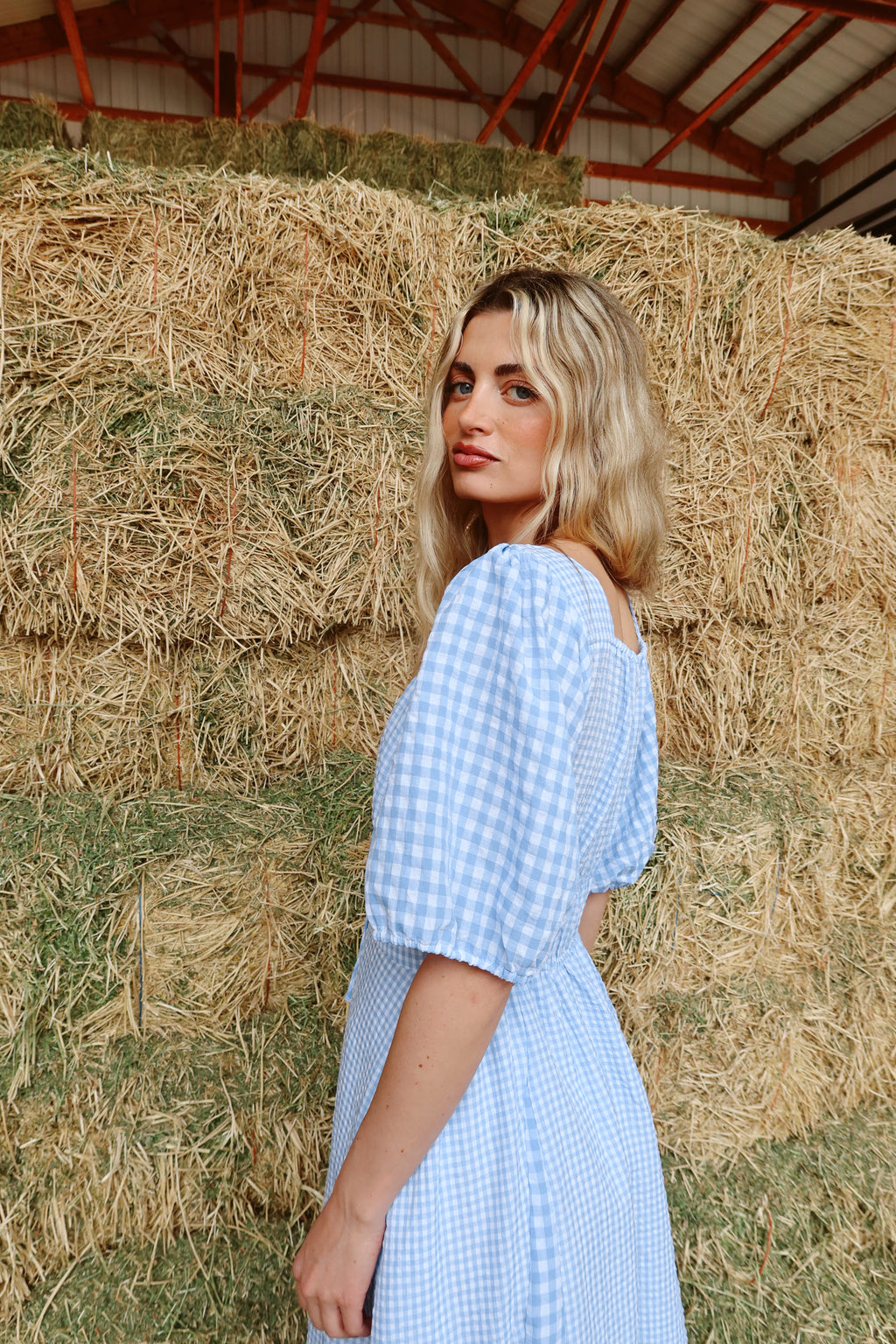 Bluebell Gingham Maxi