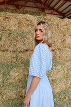 Bluebell Gingham Maxi