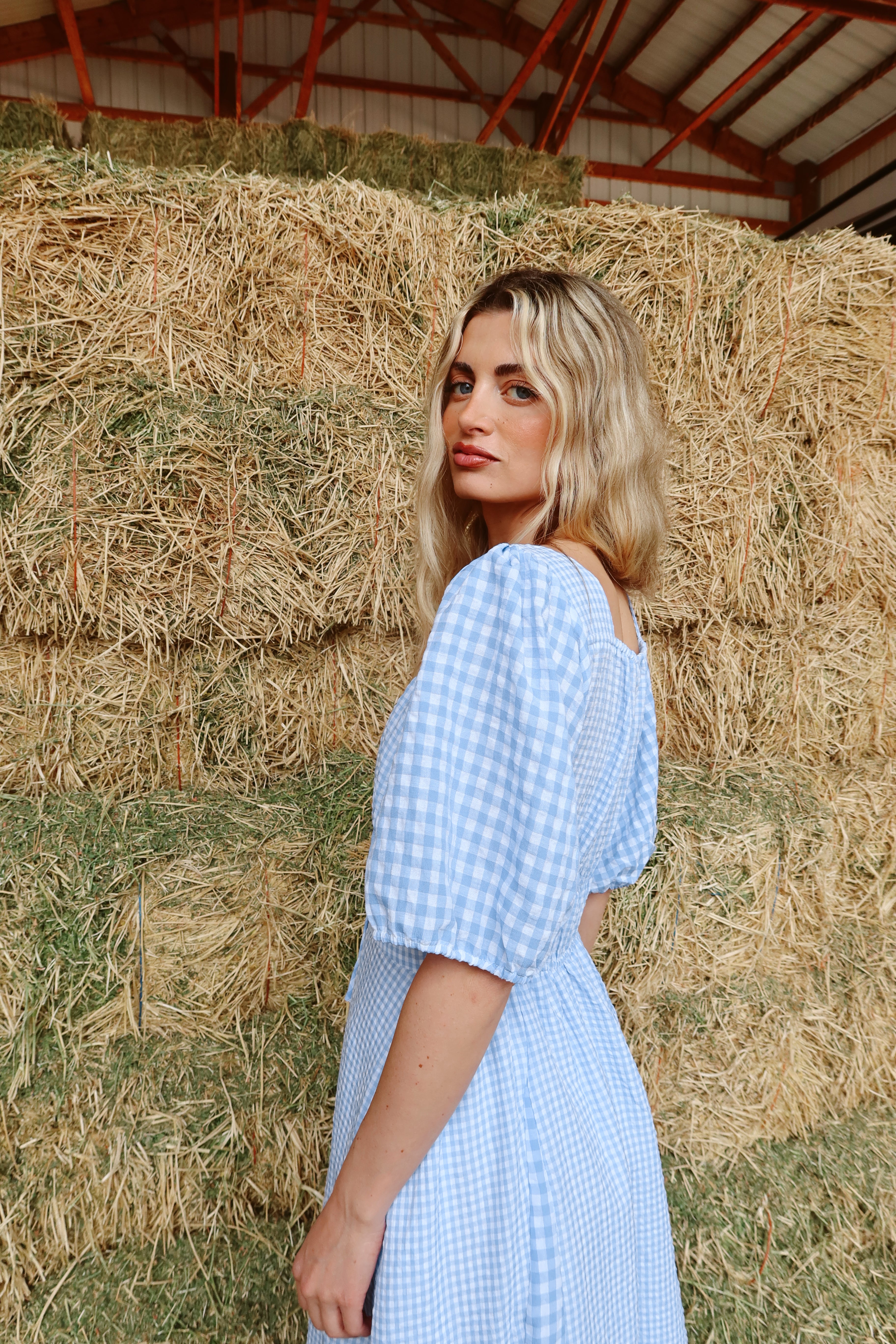 Bluebell Gingham Maxi