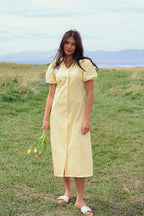 Sunnie Midi in Butter Yellow