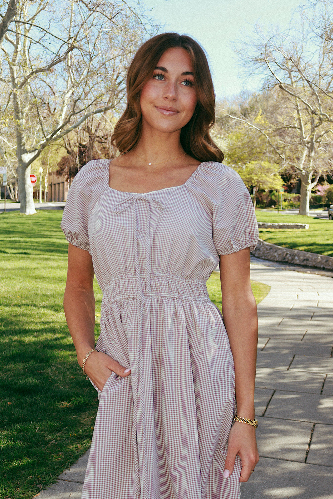 Lissa Gingham Dress