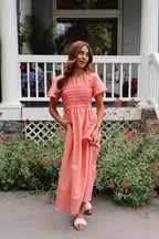 Margot Maxi in Coral
