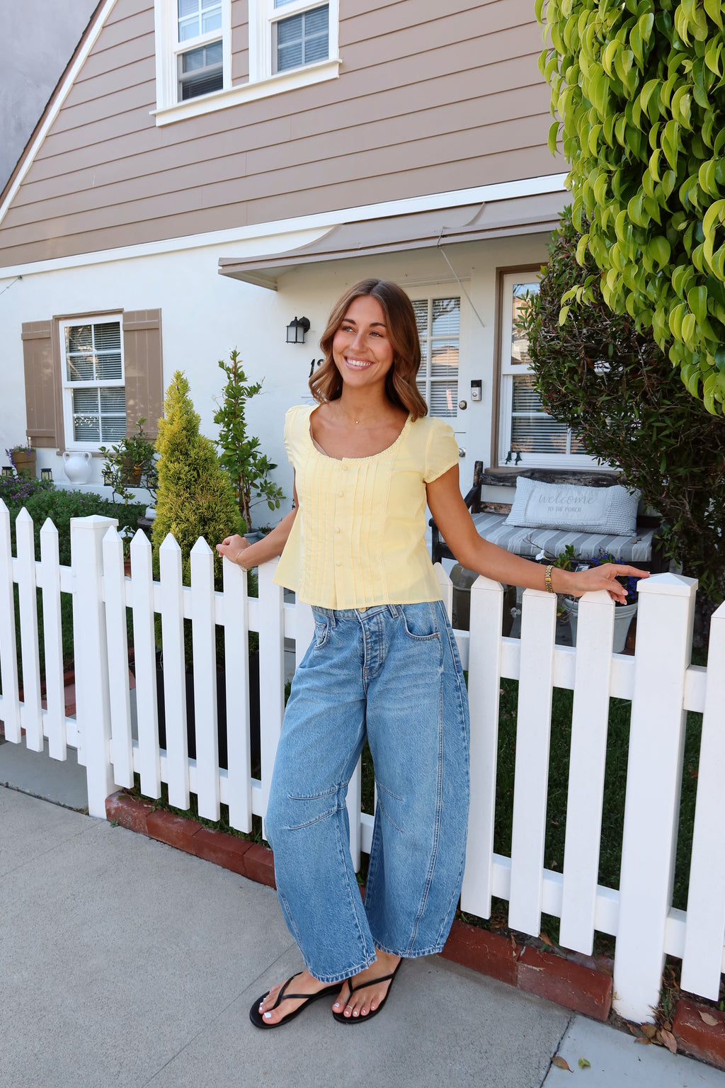 Lainey Butter Yellow Top