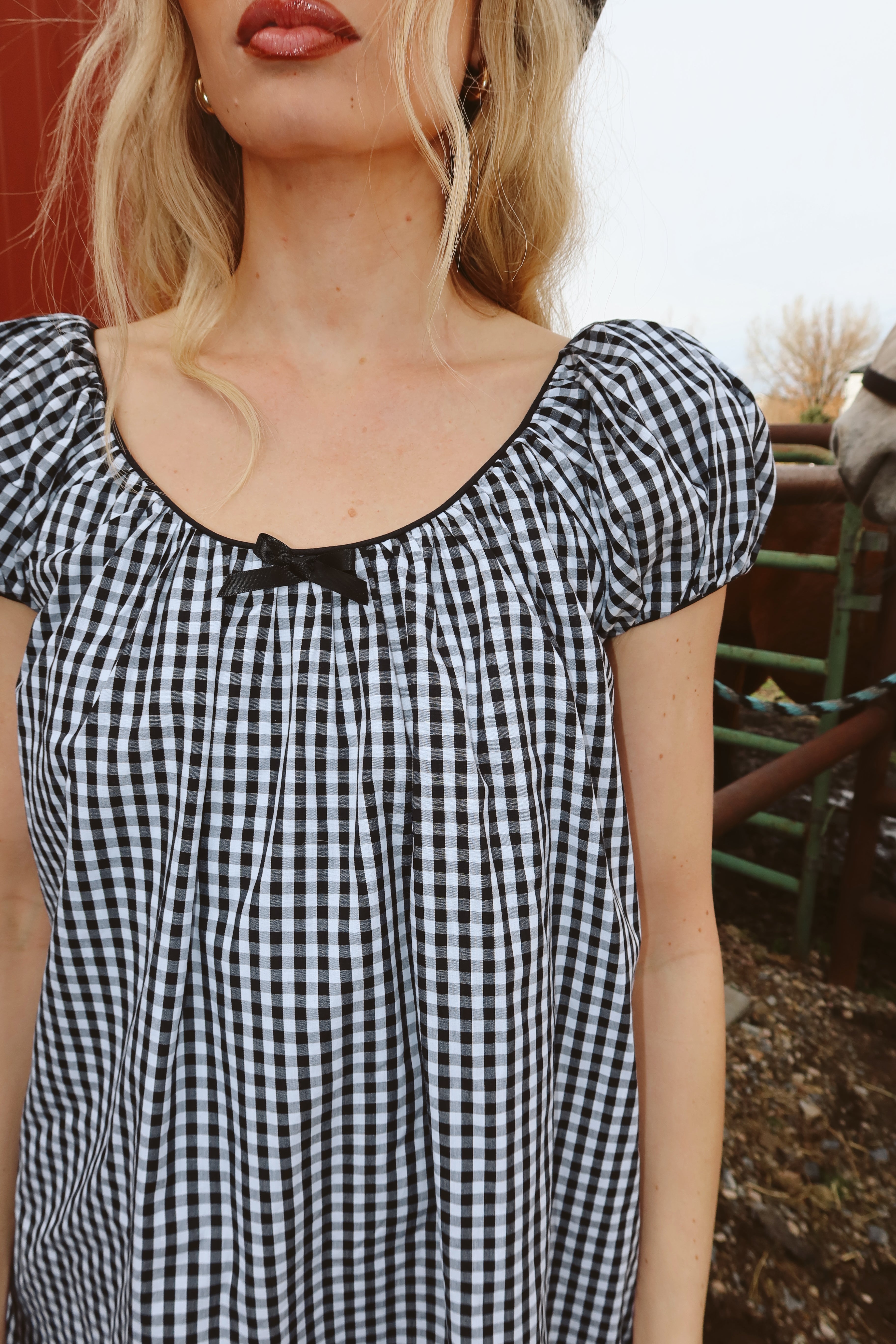 Aspyn Gingham Babydoll