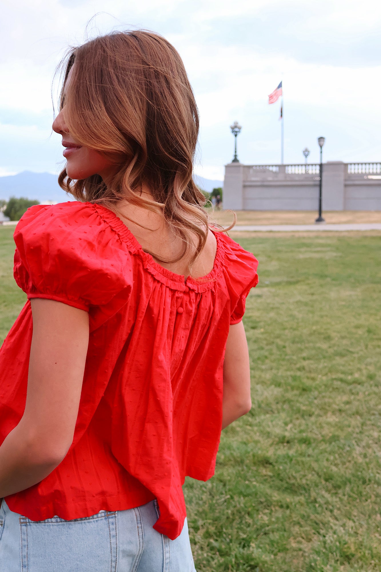 Sweet Caroline Ruffle Blouse