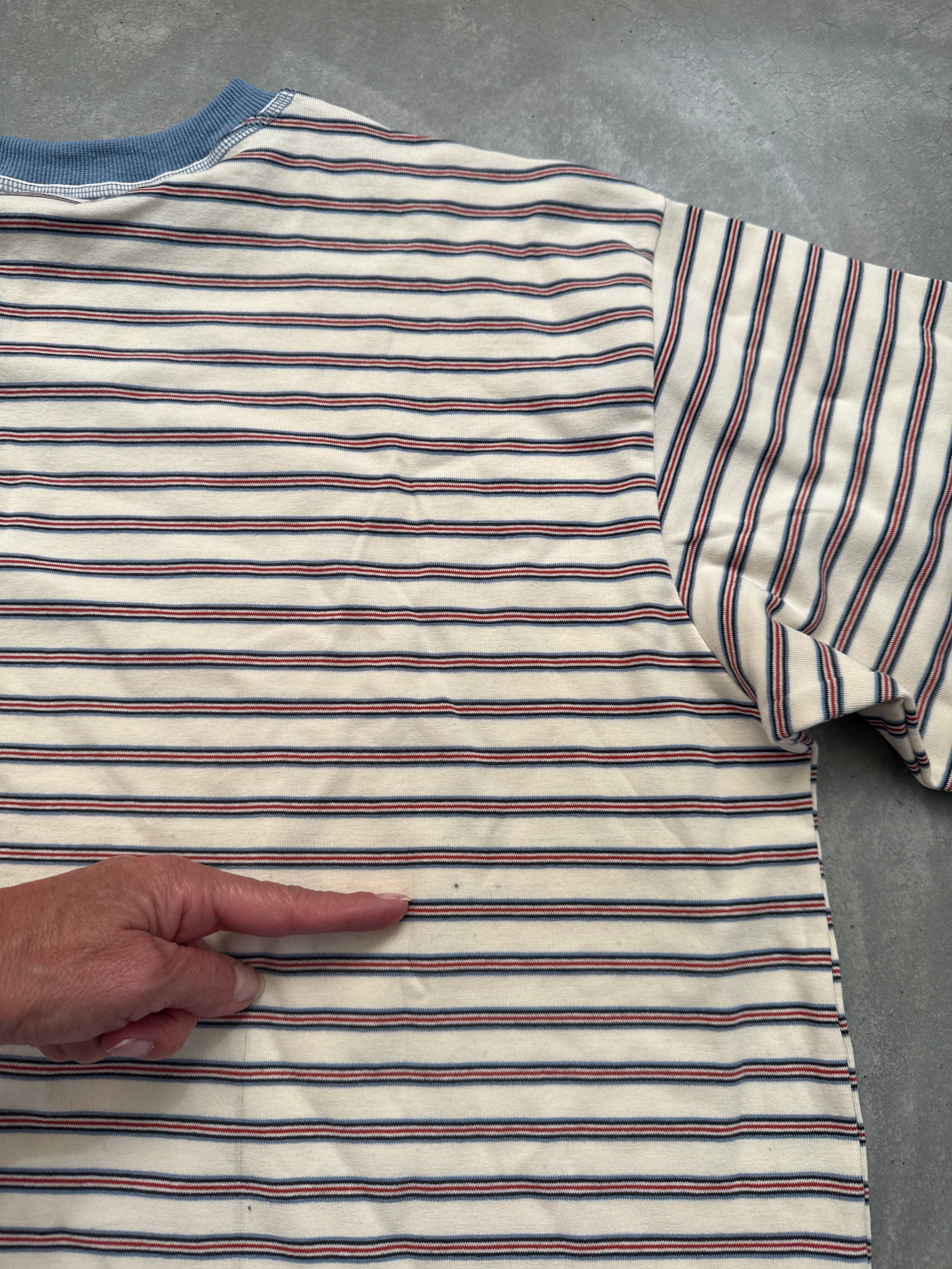 FINAL SALE - FLAWED Frankie Stripe Tee - Large