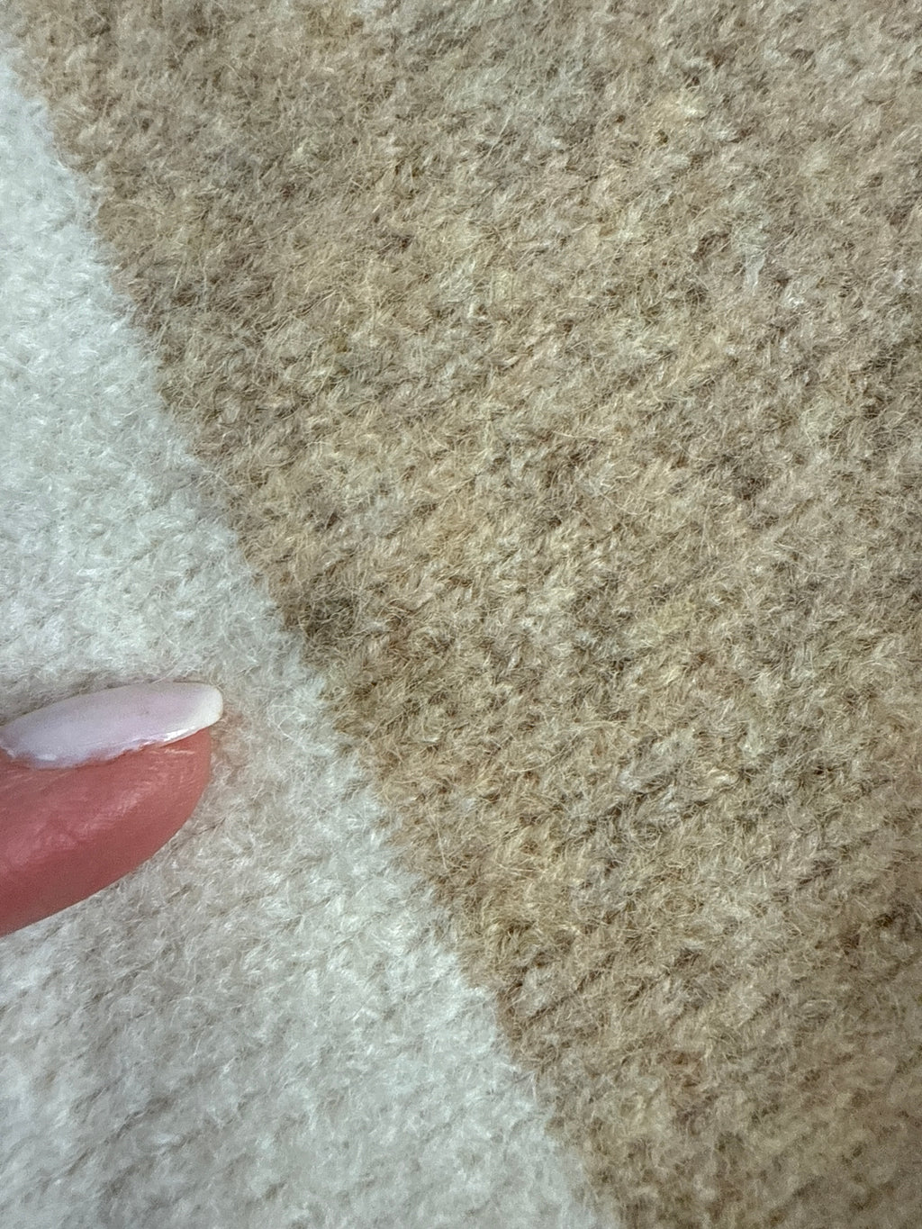 FINAL SALE - FLAWED Jace Stripe Cardigan in Cream - Small