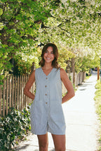 Newport Pinstripe Romper
