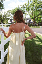 Jennie Pinstripe Maxi in Butter