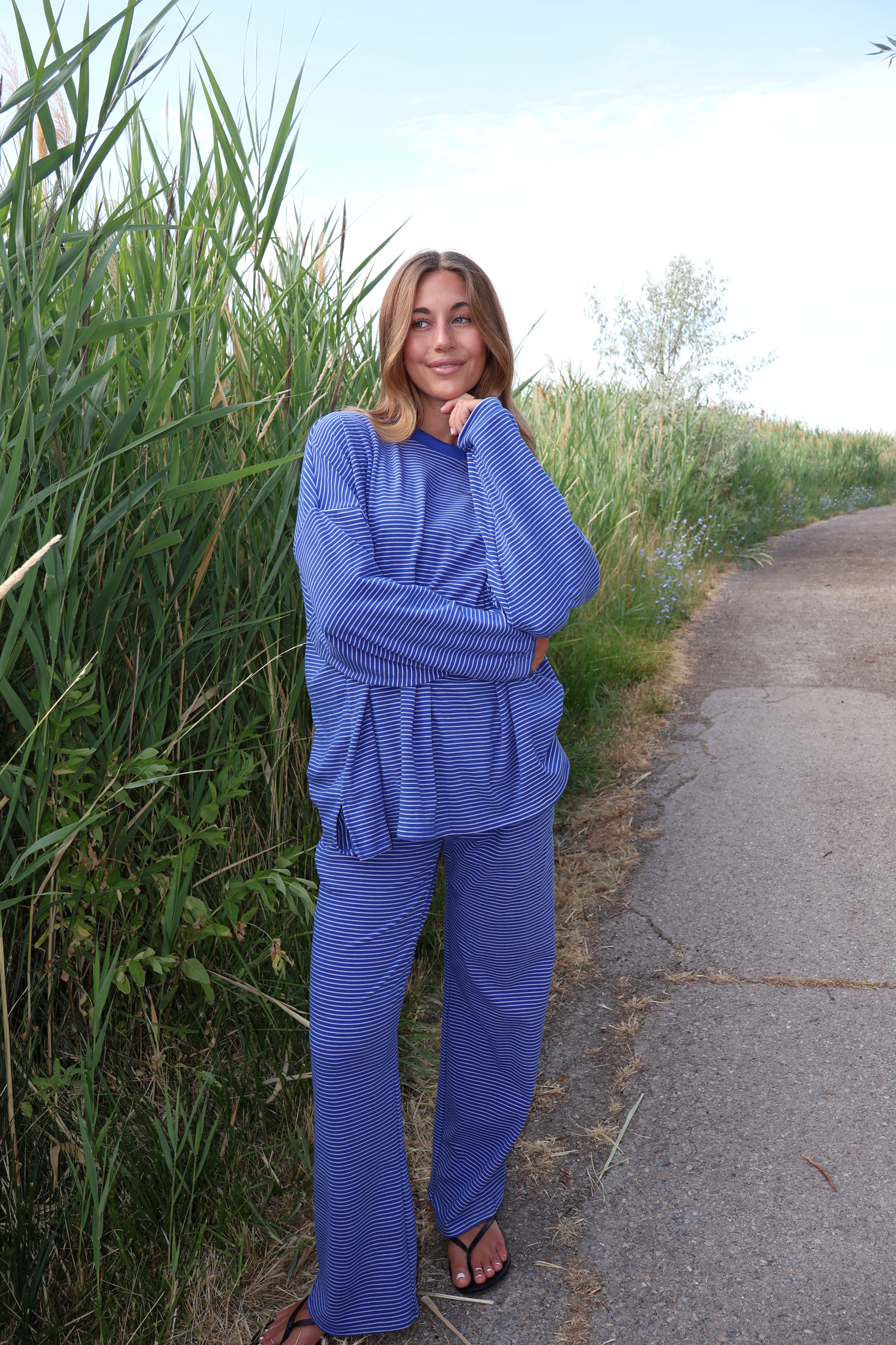 Porter Fleece Stripe Long Sleeve