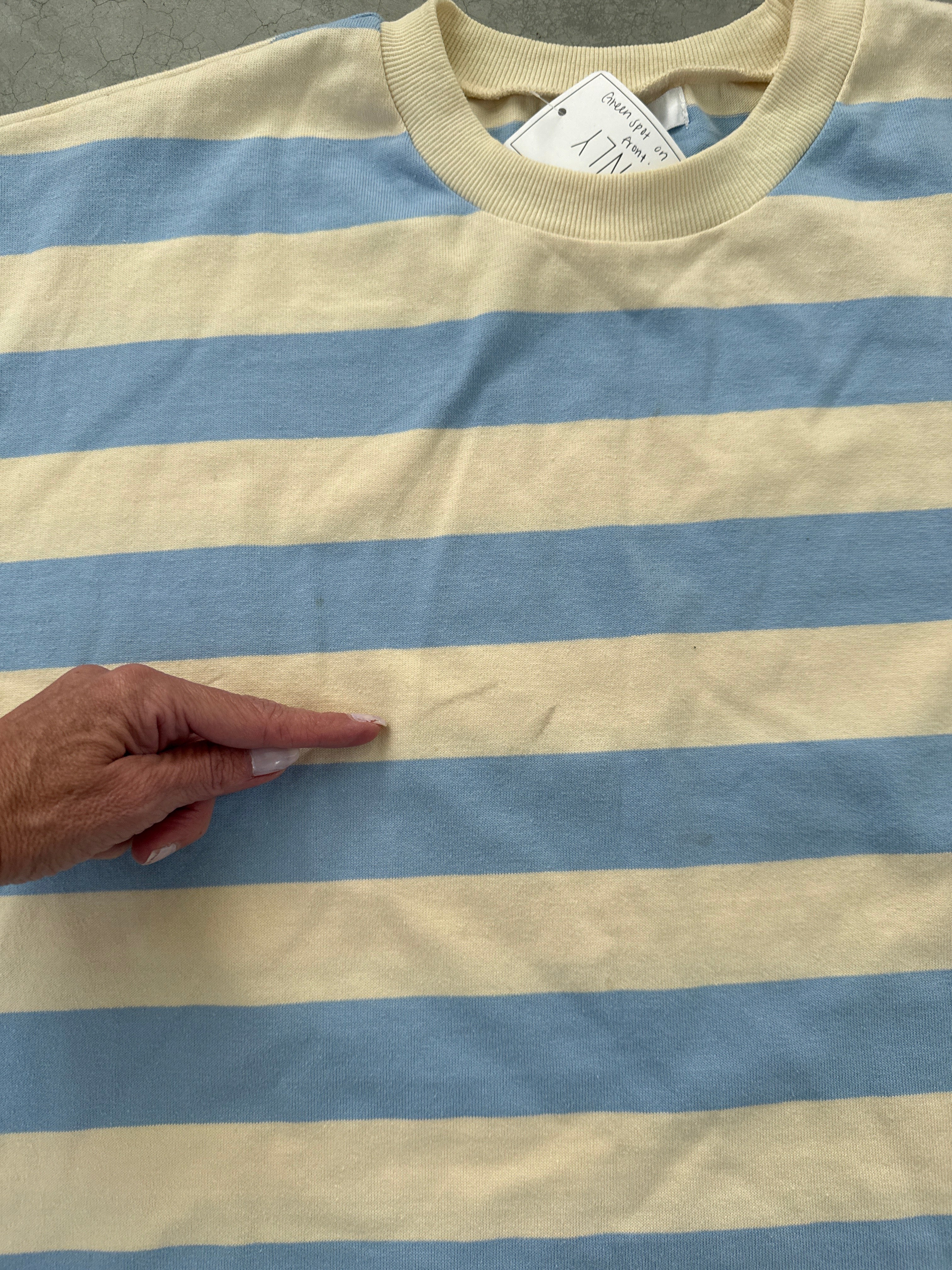FINAL SALE - FLAWED Weekender Stripe Top - XLarge Secondary image