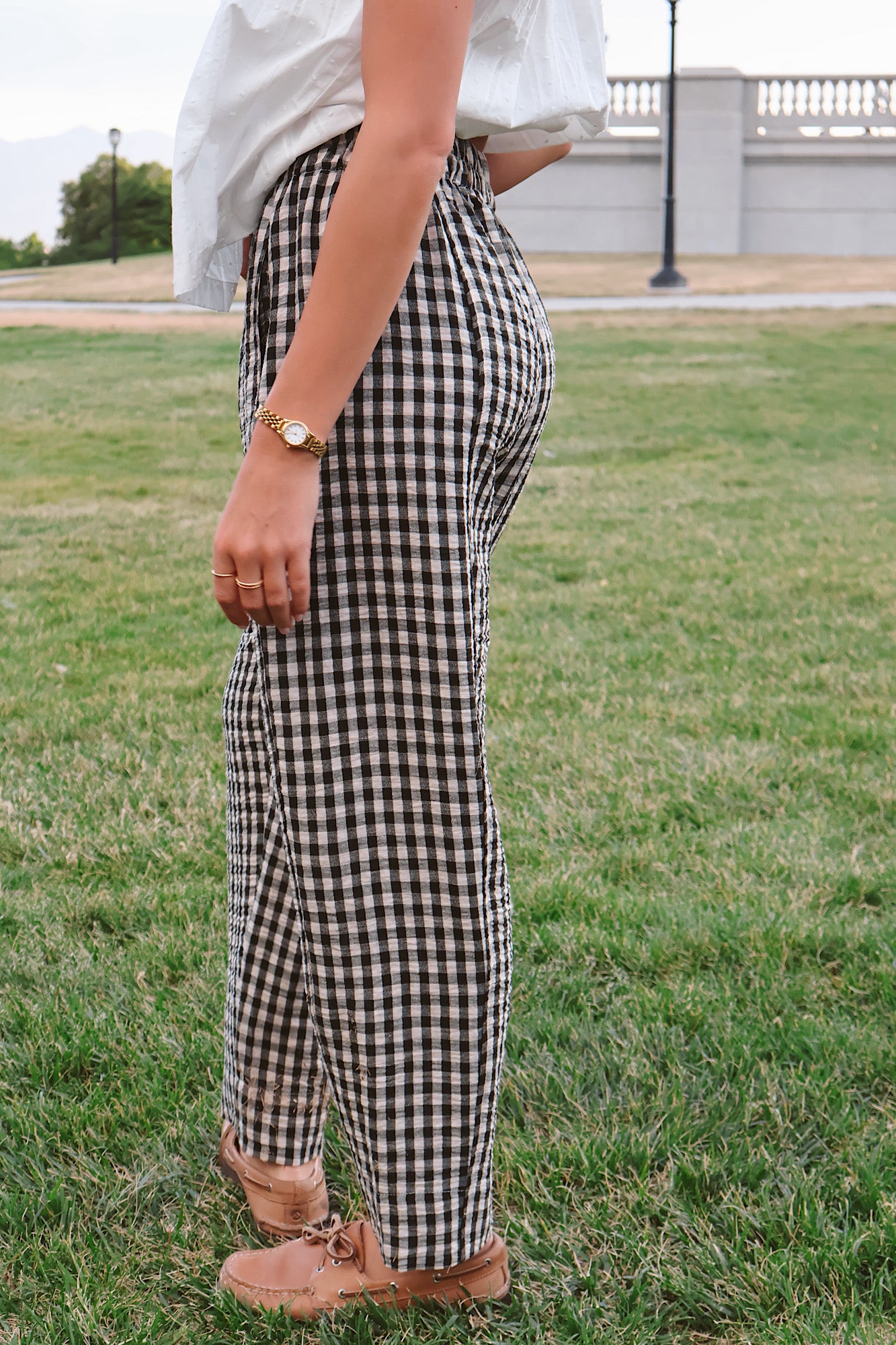 Roosevelt Gingham Pants