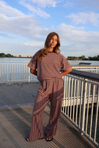 Cameron Fleece Stripe Tee