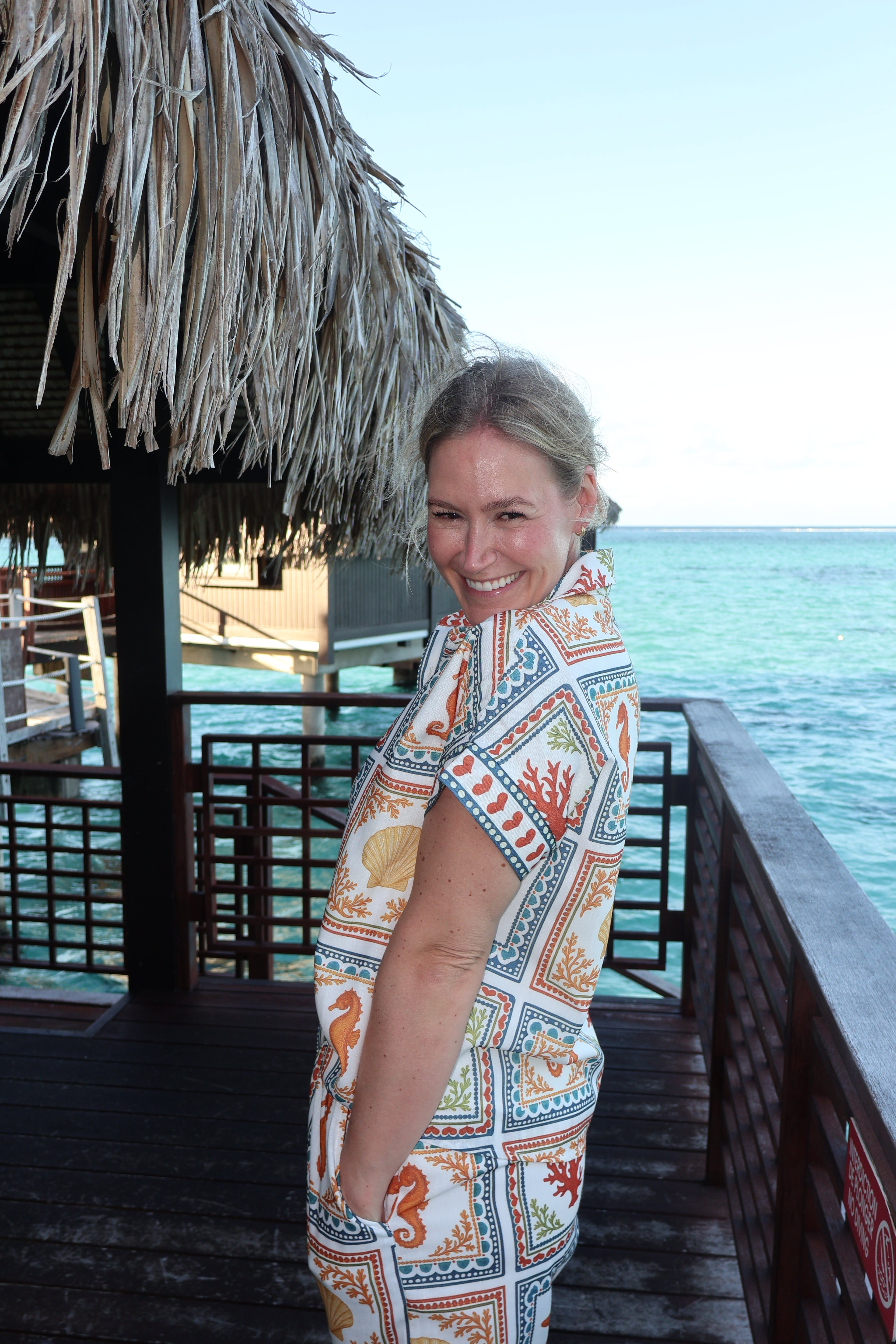 FINAL SALE - Under The Sea Button Down Top