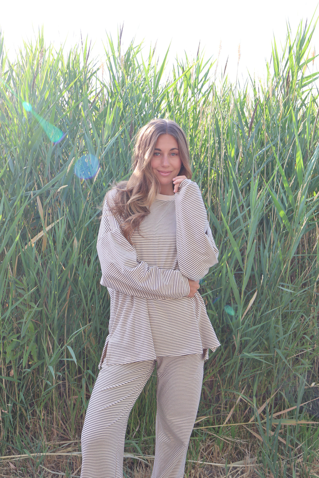 Porter Fleece Stripe Long Sleeve