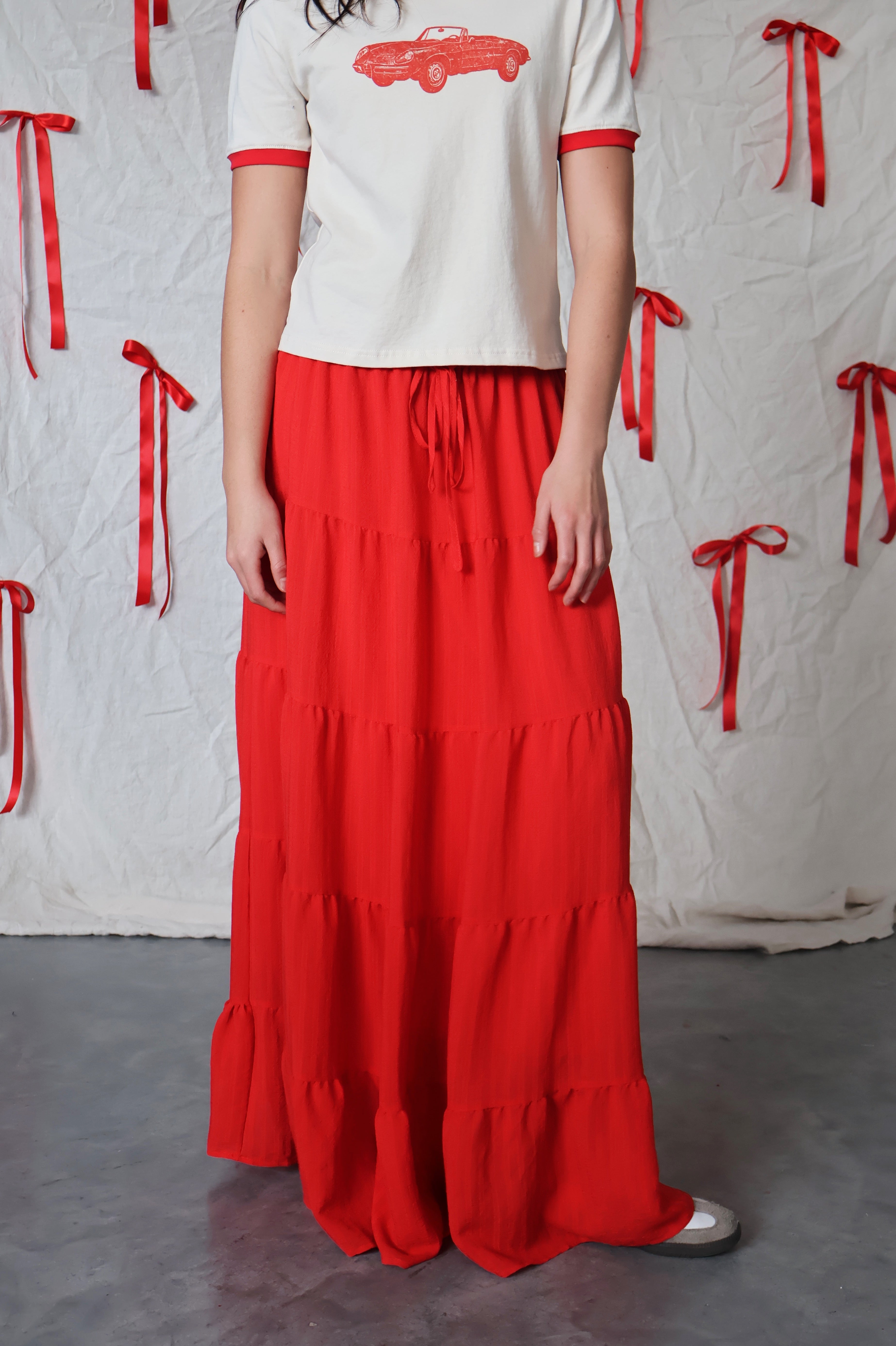 FINAL SALE - Scarlet Tiered Maxi Skirt Secondary image