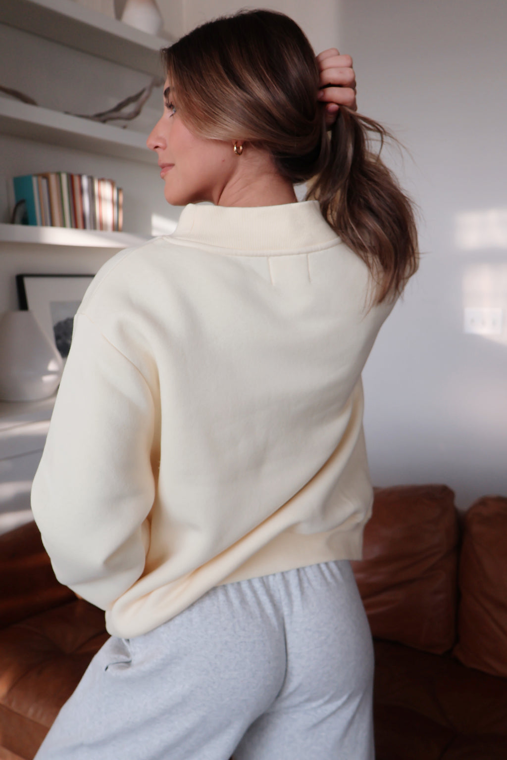 On Repeat Mockneck Pullover in Butter