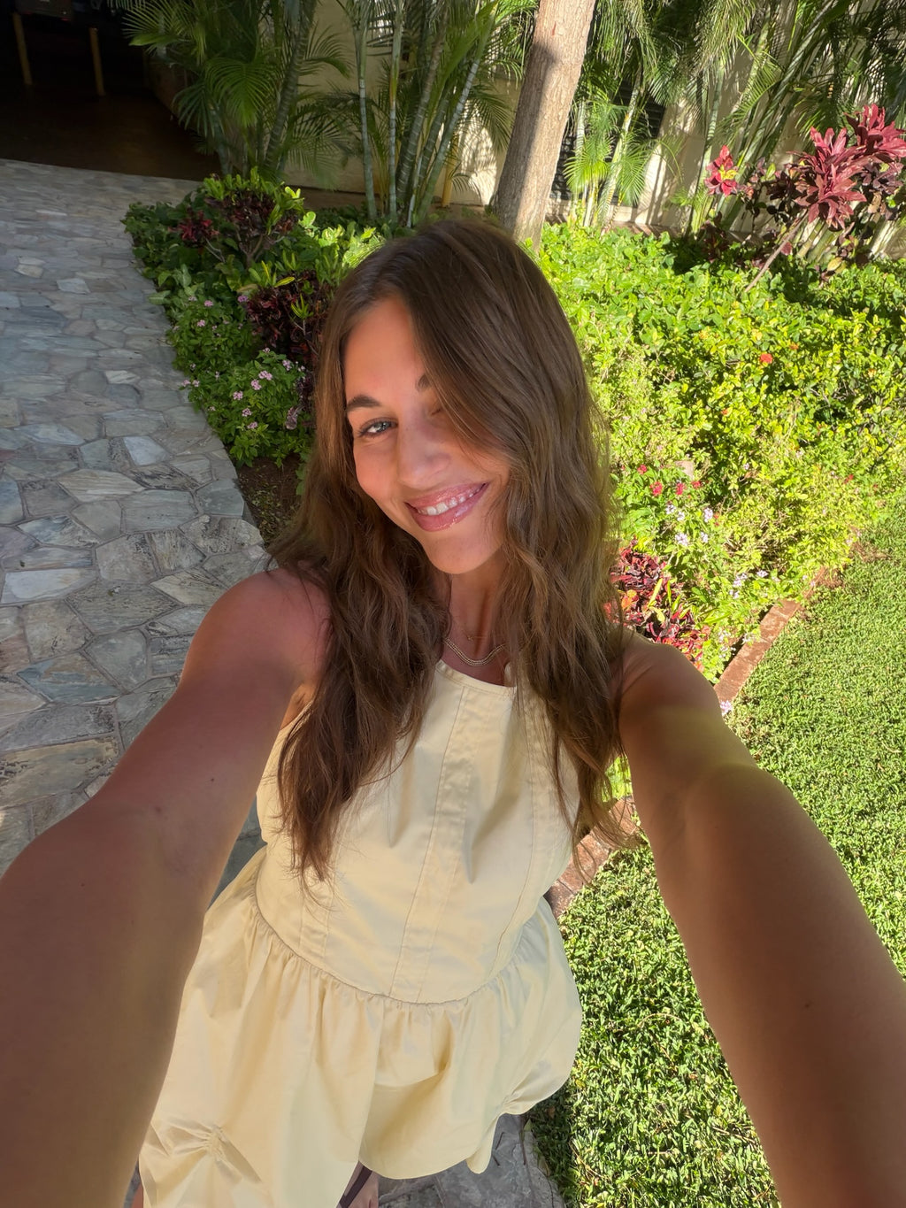 Sun Gazer Dress in Butter