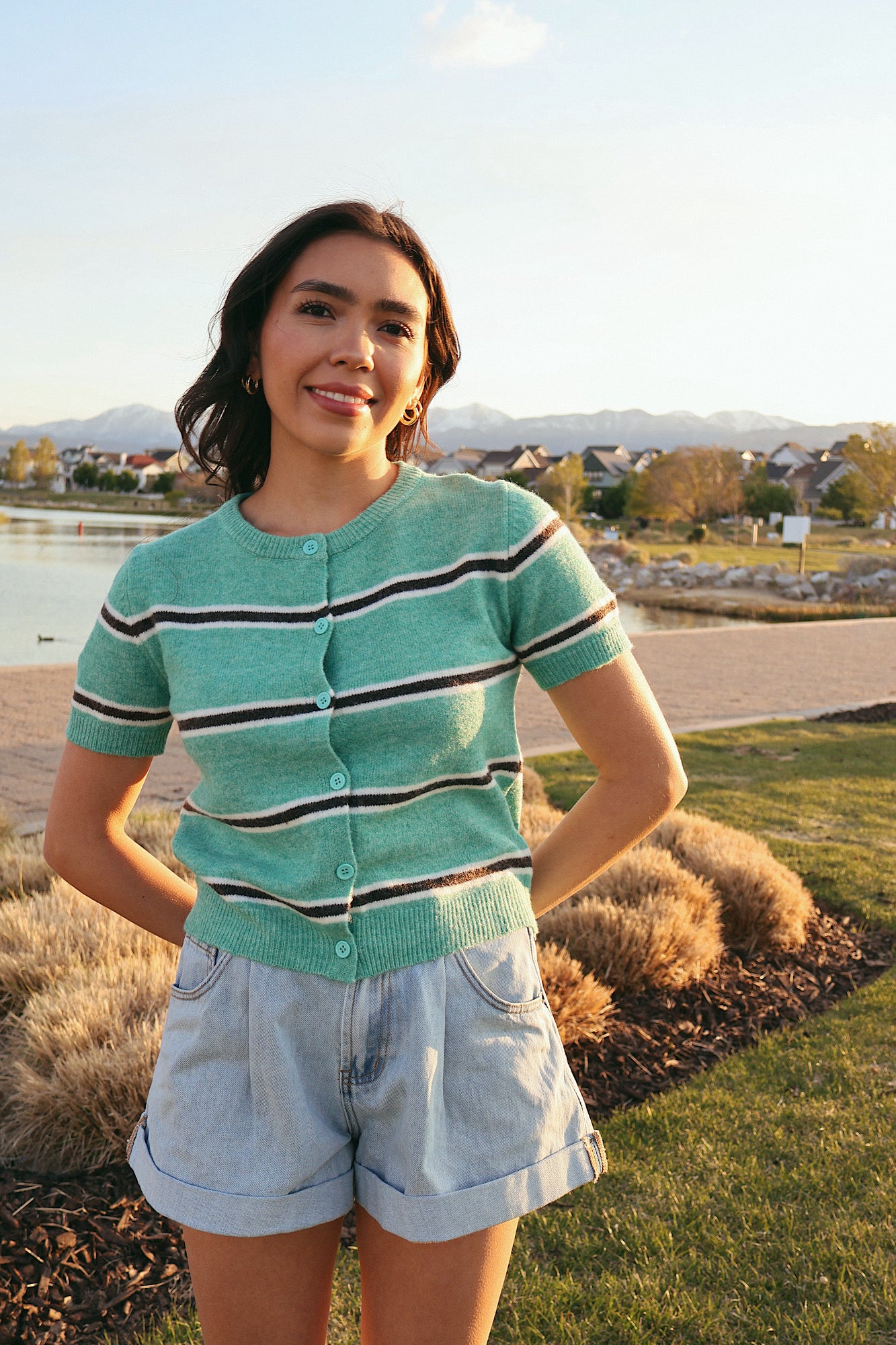 Avery Knit Cardigan Secondary image