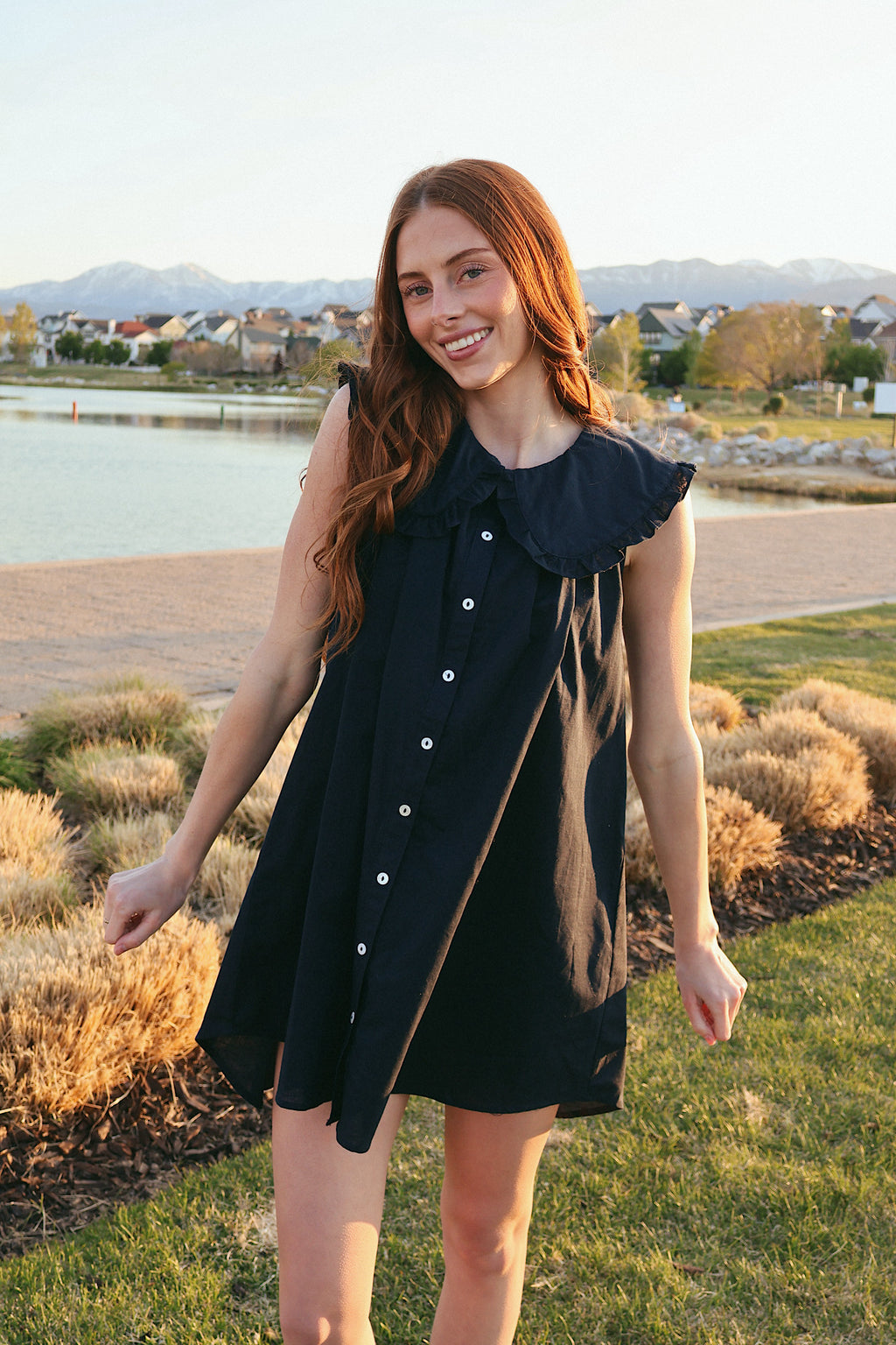 Willow Cotton Linen Babydoll Dress