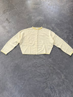 FINAL SALE - FLAWED Piper Cardigan in Butter Stripe - Medium