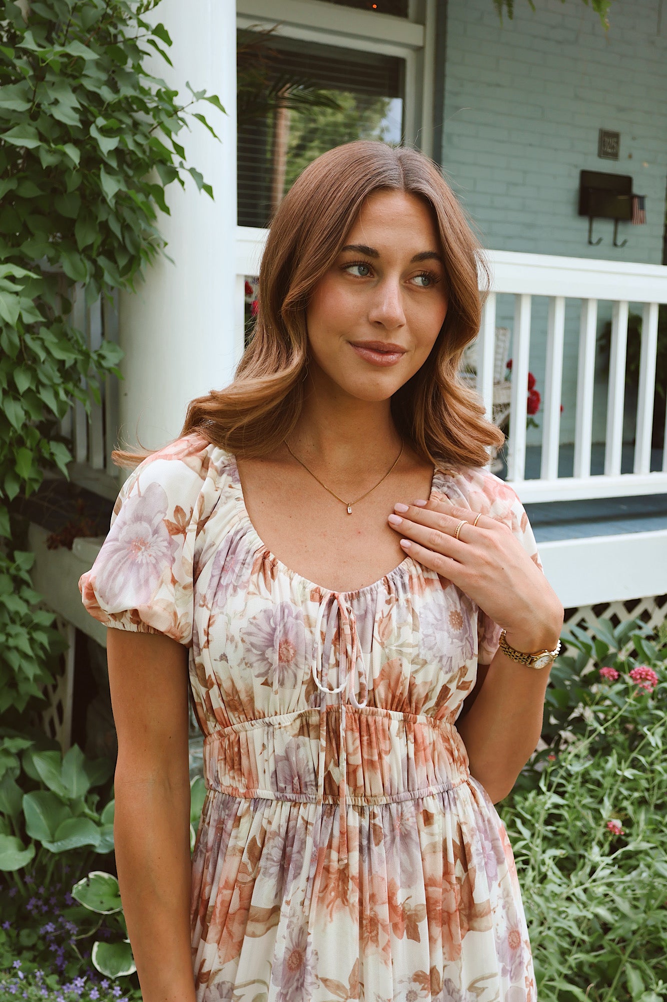 Carolina Bloom Mesh Dress