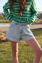 Brighton Cuffed Denim Shorts
