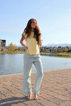 Saltwater Gingham Ruffle Pants