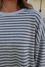 Carson Stripe Long Sleeve in Grey