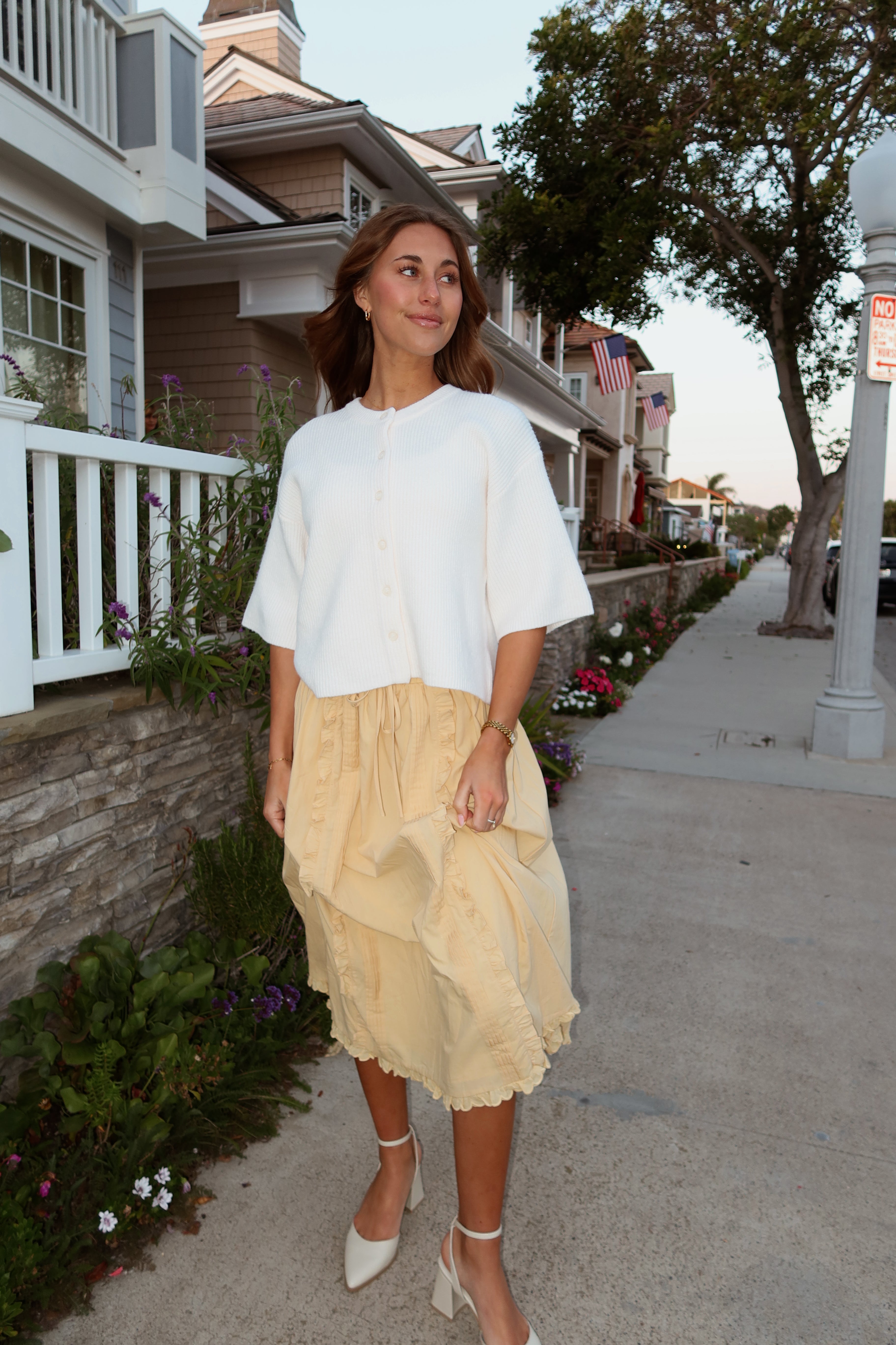 Sadie Cardigan in Ivory
