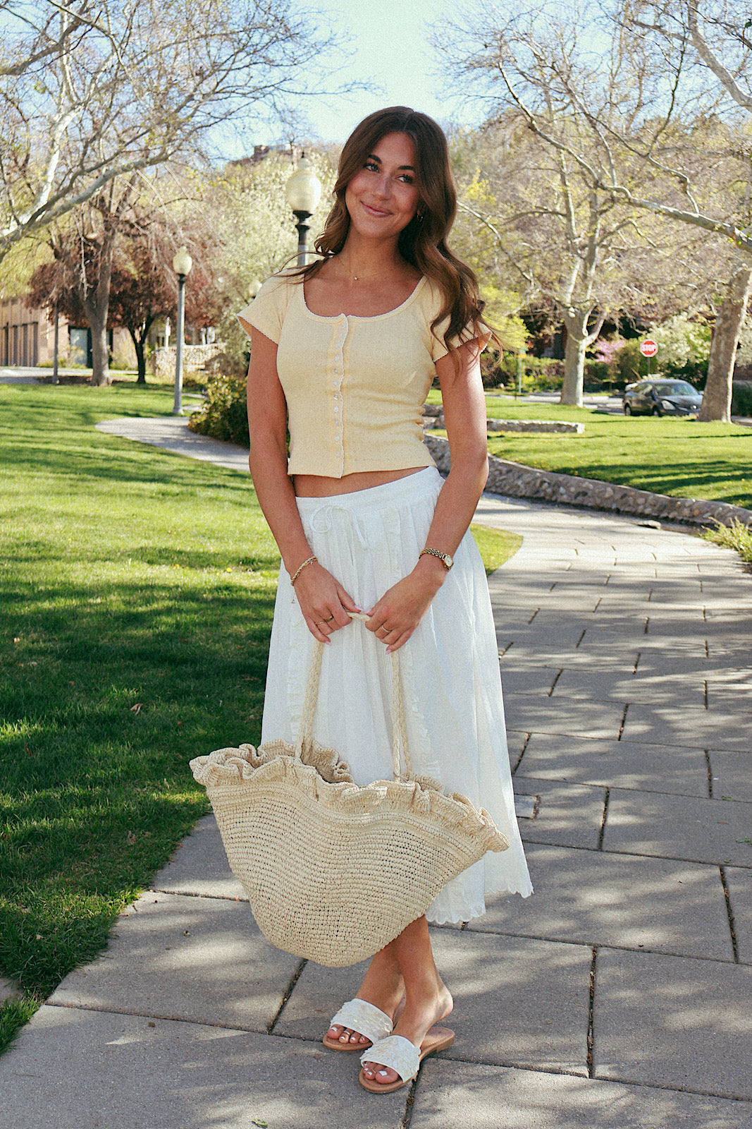 Millie Pointelle Top