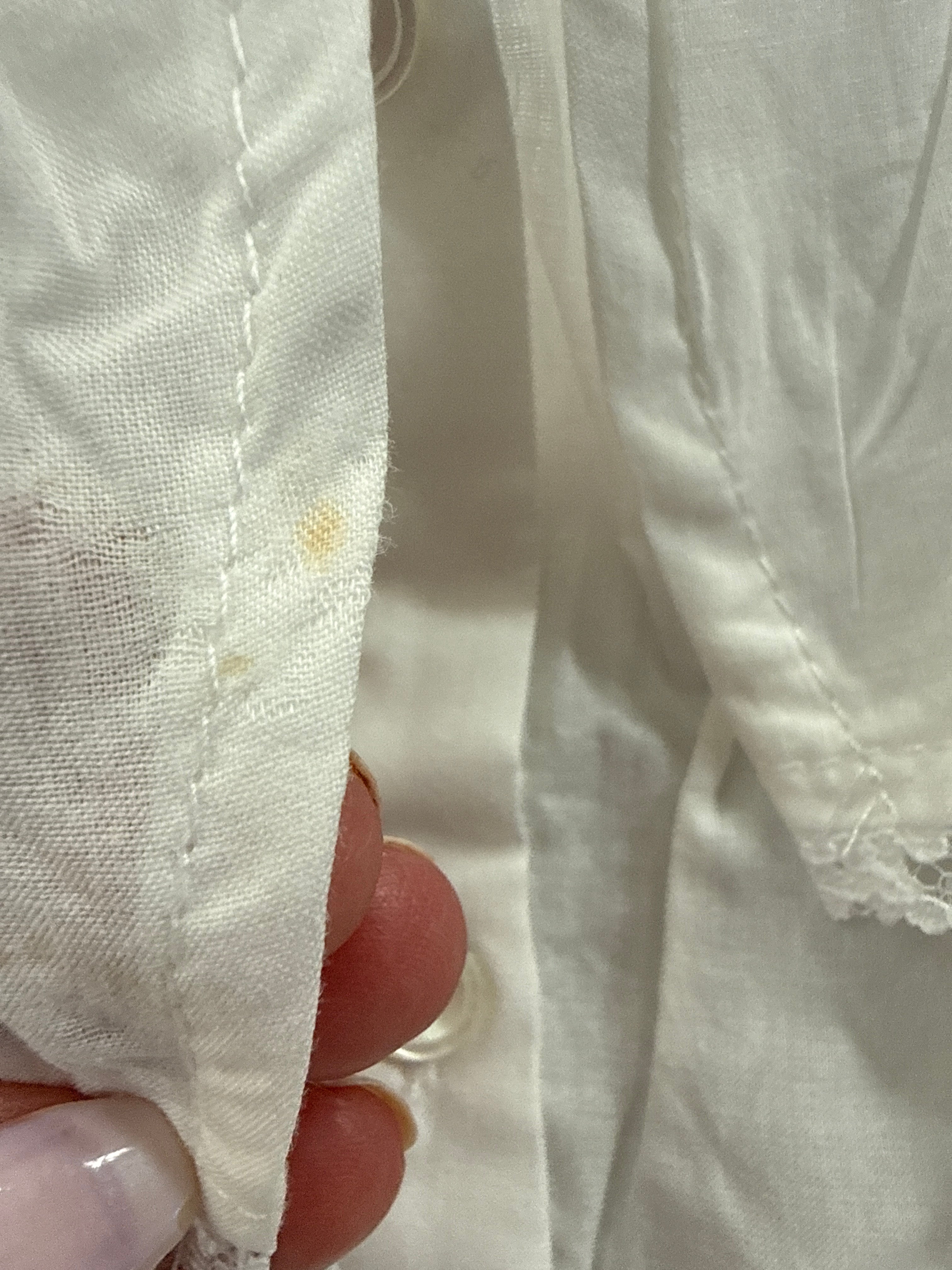 FINAL SALE - FLAWED Daphne Cotton Blouse in White - Medium